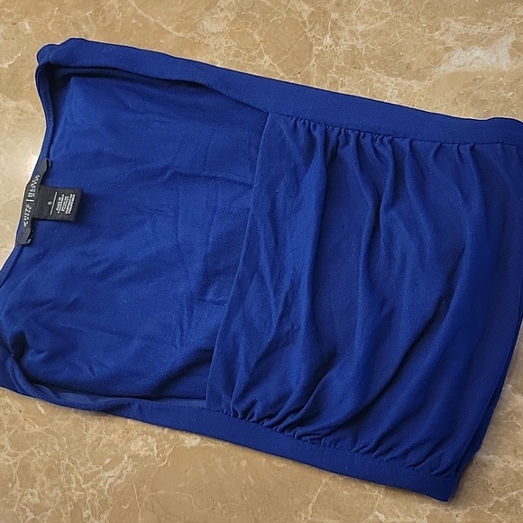 *White House Black Market Cobalt Blue Square Neckline w/ Ruched Front Design, S. - Picture 11 of 15